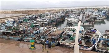 إغلاق ميناء الصيد البحري ببرج البرلس لسوء الأحوال الجوية