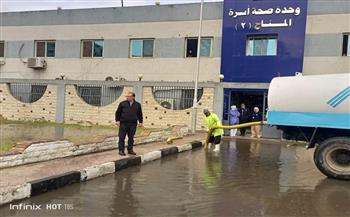 محافظ بورسعيد : جهود مكثفة لرفع ٱثار الأمطار والتعامل مع موجة الطقس السيء