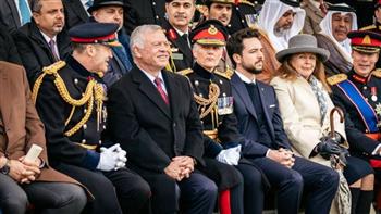 العاهل الأردني يحضر حفل تخريج ضباط الأكاديمية العسكرية الملكية ساندهيرست في بريطانيا
