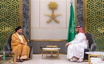ولي العهد السعودي يبحث العلاقات الثنائية مع زعيم تيار الحكمة في العراق