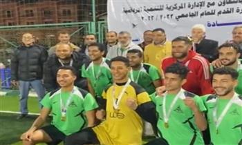 جامعة بنها تفوز بالمركز الأول في منافسات كرة القدم بالدورة الرمضانية للجامعات المصرية 