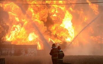 اندلاع حريق في محطتين للكهرباء بمقاطعة بيلجورود الروسية