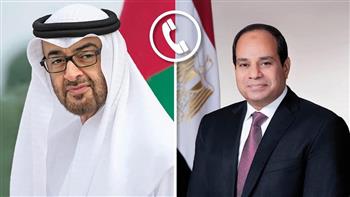 الرئيس السيسي ونظيره الإماراتي يبحثان الجهود الحثيثة للبلدين لتهدئة الأوضاع في السودان