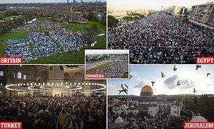 صحيفة «ديلي ميل» ترصد احتفالات المسلمين حول العالم بأول أيام عيد الفطر 