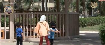 احتفالات عيد الفطر المبارك داخل حديقة الطفل (فيديو)