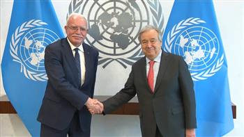 وزير خارجية فلسطين يطلع أمين عام الأمم المتحدة على مجمل التطورات الفلسطينية 