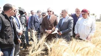 محافظ كفر الشيخ يشهد افتتاح موسم حصاد القمح