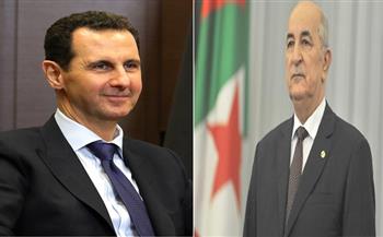 تبون والأسد يستعرضان العلاقات الثنائية «القوية والمتينة» بين الجزائر وسوريا