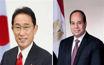 قمة مصرية يابانية بين السيسي ورئيس الوزراء الياباني بالقاهرة اليوم