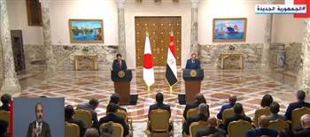 الرئيس السيسي: مشروعات التعاون بين مصر واليابان شاهدة على الصداقة بينهما