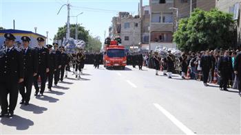بعد حادث أليم نهار رمضان | تشييع جثمان مدير أمن بورسعيد في جنازة عسكرية