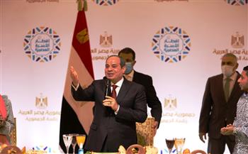 مشاركة الرئيس السيسي حفل إفطار الأسرة المصرية مع أهالي الأسمرات يتصدر اهتمامات الصحف