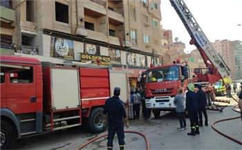 الحماية المدنية تسيطر على حريق بمخزن خردوات غير مرخص بسوهاج
