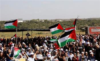 خروج مسيرة فلسطينية من المسجد الأقصى بعد صلاة الجمعة