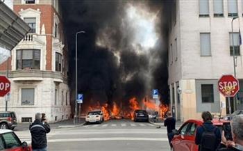 انفجار وسط مدينة ميلانو.. واشتعال عدة سيارات