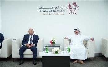 وزير النقل يبحث التعاون المشترك مع نظيره القطري في مجال النقل البحري