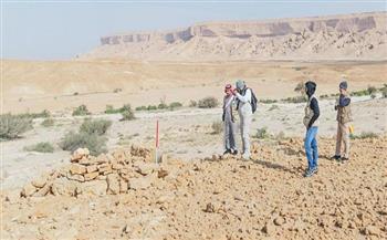 اكتشاف وتوثيق ما يقارب 58 موقعا أثريا في محمية الملك خالد الملكية