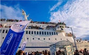 ميناء بورسعيد السياحي يستقبل 7500 زائر من مختلف جنسيات العالم