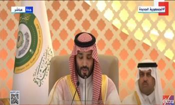 ولي العهد السعودي: ندعم القضايا العربية وعلى رأسها القضية الفلسطينية