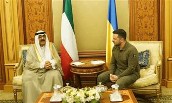 ولي العهد الكويتي يلتقي الرئيس الأوكراني على هامش أعمال القمة العربية الـ32 في جدة