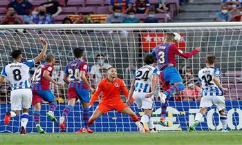 بعد حسم اللقب.. برشلونة يسقط أمام سوسيداد بثنائية في الدوري الإسباني 
