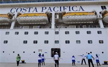 ميناء بورسعيد يستقبل السفينة العملاقة COSTA PACIFICA على متنها 3600 سائح  