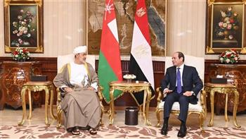 الرئيس السيسي وسلطان عمان يعربان عن ارتياحهما للزيادة المستمرة في معدلات النمو التجاري