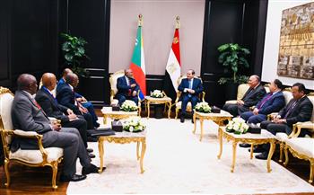 الرئيس السيسي يؤكد استعداد مصر لتفعيل أطر التعاون المشترك مع جزر القمر في شتى المجالات