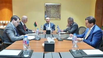 نائب وزير الخارجية يبحث مع نائب رئيس المجلس الرئاسي الليبي جهود الحل السياسي