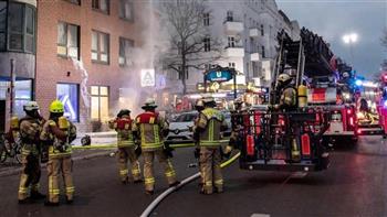 ثمانية جرحى في حريق بمبنى سكني بالعاصمة الألمانية
