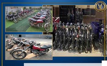 القبض على 26 متهمًا بسرقة الدراجات البخارية في الدقهلية