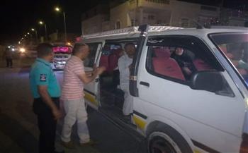 حملات مسائية لمتابعة خطوط سير سيارات «السرفيس» بالقصير