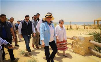 وزيرة البيئة تودع الأميرة الأردنية عالية بنت الحسين في ختام زيارتها لمصر