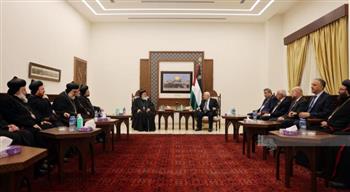 الرئيس الفلسطيني يستقبل بطريرك أنطاكيا وسائر المشرق للسريان الأرثوذكس