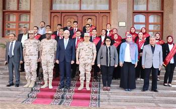 جامعة المنوفية تستضيف مساعد رئيس أركان حرب القوات المسلحة تعزيز قيم الانتماء