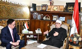وزير الأوقاف يبحث مع سفير كازاخستان الإعداد لافتتاح مسجد الظاهر بيبرس.. الأحد المقبل