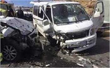 إصابة 10 أشخاص في حادث تصادم بكفر الشيخ