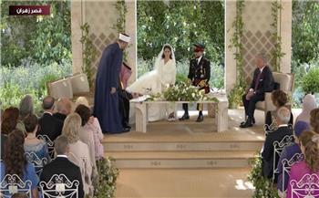 بدء مراسم عقد قران ولي العهد الأردني في قصر زهران