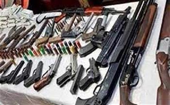 الأمن العام يضبط 14 قطعة سلاح في المنيا