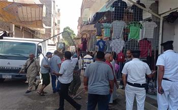 تحرير 53 محضرا في حملة لرفع الإشغالات بالأقصر