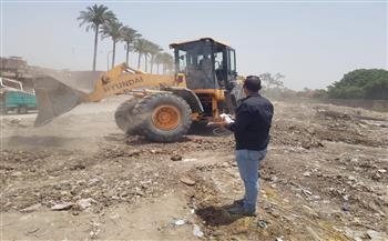 محافظة الجيزة: رفع 1500 طن مخلفات ونواتج أعمال تغطية ترعة المنصورية