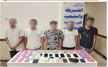 سقوط 5 تجار مخدرات فى بولاق أبو العلا