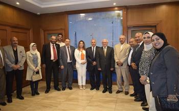 محافظ بورسعيد يلتقي رئيس اتحاد نقابات العمال بالمحافظة