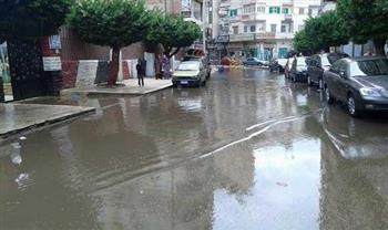 الأمطار تضرب محافظة دمياط 
