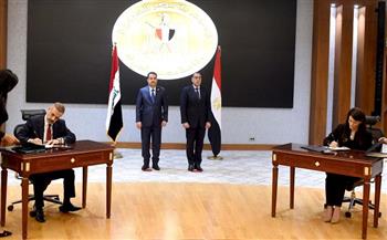 رئيس الوزراء ونظيره العراقي يشهدان توقيع 11 وثيقة تعاون بين البلدين 