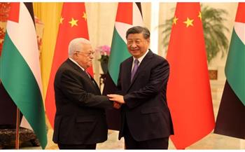 الرئيس الصيني يبحث مع نظيره الفلسطيني آخر مستجدات القضية الفلسطينية