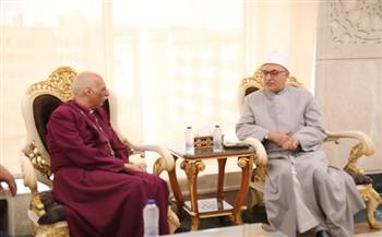 أمين «البحوث الإسلامية» يلتقي رئيس أساقفة إقليم الإسكندرية للكنيسة الأسقفية الأنجليكانية 