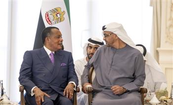 رئيس الإمارات يبحث مع نظيره الكونغولي جوانب التعاون المشترك