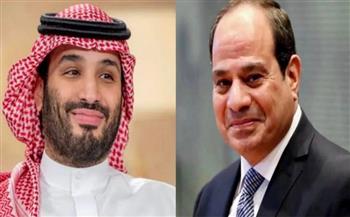 الرئيس السيسي يبحث مع ولي العهد السعودي كيفية تعزيز آليات التعاون المشترك