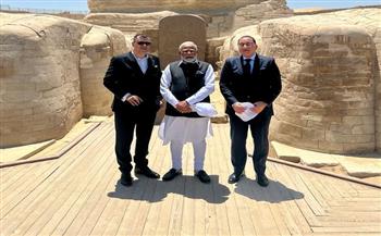 رئيس الوزراء يصطحب نظيره الهندي في جولة بـ الأهرامات